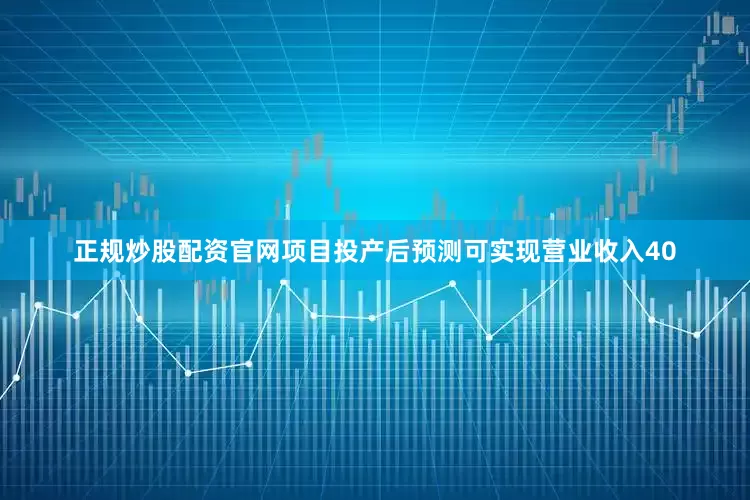 正规炒股配资官网项目投产后预测可实现营业收入40