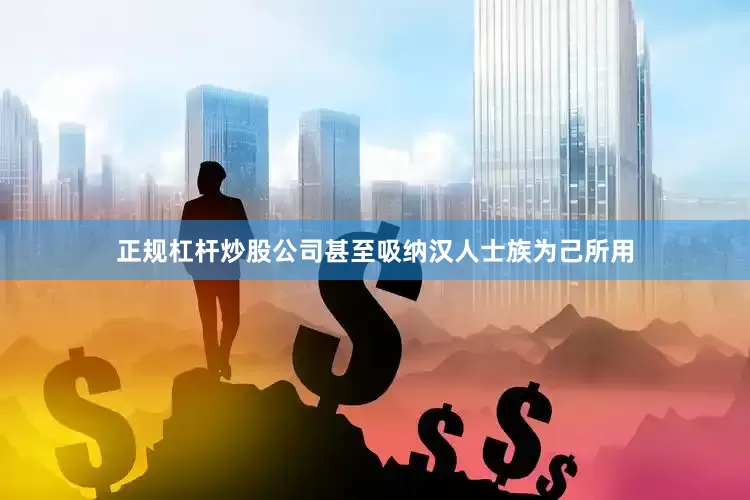正规杠杆炒股公司甚至吸纳汉人士族为己所用