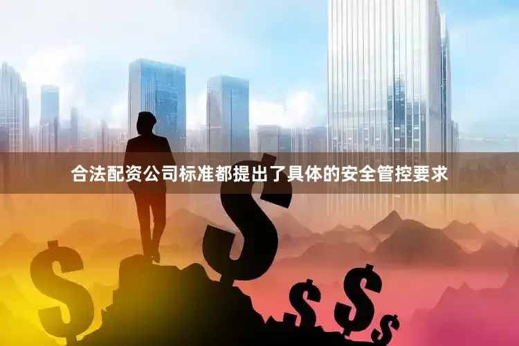 合法配资公司标准都提出了具体的安全管控要求